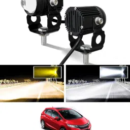 Twin Mini Led Light High/Low Beam With 2 Color For JazzHonda2020 Fog Lamp Car, Motorbike, Truck, Van LED for Honda (12 V, 55 W)-image-93