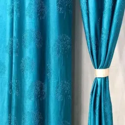 153 cm (5 ft) Polyester Semi Transparent Window Curtain (Pack Of 2)-image-55