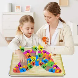 Wooden Colourful English Alphabets Jigsaw Puzzle 3D Learning Education Toy-28