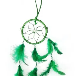 ryme 3 inches Green Color Dream Catcher Wall Hanging For Home / Office Wool Dream Catcher-picture-4