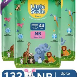 little smile Better Dry Feel Baby Diaper Pants | Pack of 3 - New Born-picture-4