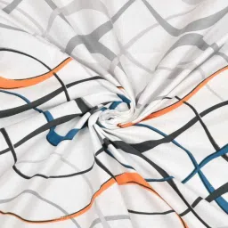 240 TC Cotton Double Abstract Fitted (Elastic) Bedsheet-image-27