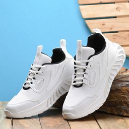 Roadster Men White Solid Sneakers-image-106