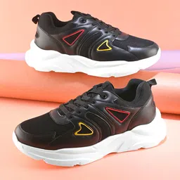 HRX by Hrithik Roshan Women Black Round Toe Comfort Insole Lightweight Sneakers-image-97