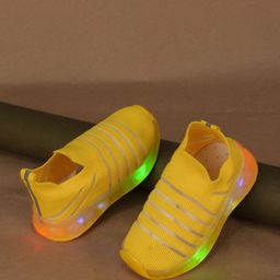 FEETWELL SHOES Unisex Kids LED Slip On Sneakers-image-45