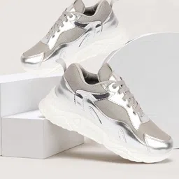 FAUSTO Women Textured Lace Up Lightweight Mesh Sneakers-image-76