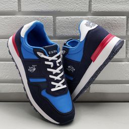 U.S. Polo Assn. Men ORSON Colourblocked Contrast Sole Lace-Up Sneakers-image-97