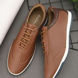 Mast & Harbour Men Perforations Sneakers-image-5