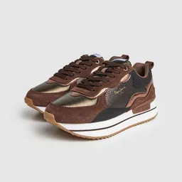 Pepe Jeans Women Rusper Nas Comfort Insole Contrast Sole Sneakers-58