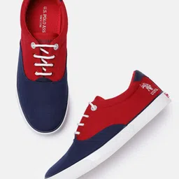 U S Polo Assn Men Red Colourblocked BRONX Sneakers-image-39