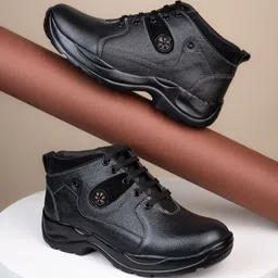 MENGLER Men Leather Sneakers-16