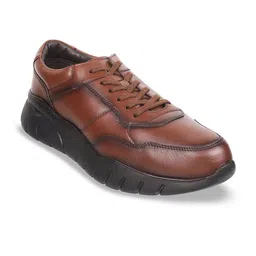 DAVINCHI Men Round Toe Leather Sneakers-image-27