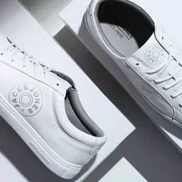 Jack & Jones Men Round Toe Leather Sneakers-55