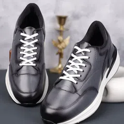 LOUIS STITCH Men's Leatherette Sneaker Cushioned Casual Shoes-image-44