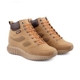 Bxxy Men Perforated Hidden Elevator Height increasing High-Top Sneakers-43