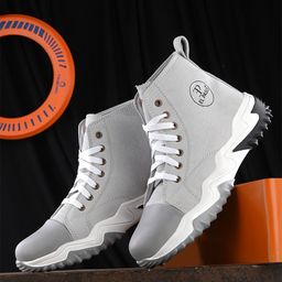 El Paso Men Round Toe Mid-Top Lightweight Sneakers-picture-14