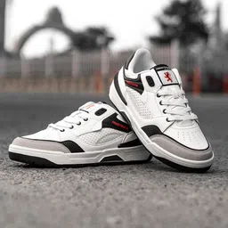 Red Tape Men Perforated Round Toe Lace Up Sneakers-image-29