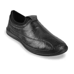 Metro Men Textured Leather Slip-On Sneakers-22