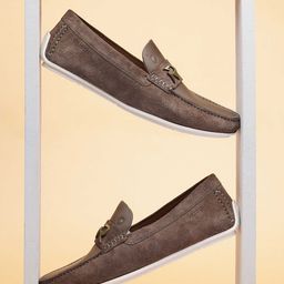 Ruosh Men Comfort Insole Leather Loafers-image-2