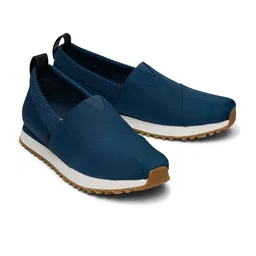 TOMS Men Textile Contrast Sole Slip-On Sneakers-picture-21