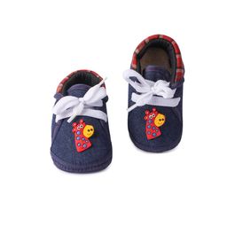 Butterthief Kids Navy Blue Printed Slip-On Sneakers-44