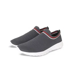 TPENT Men Striped Mesh Slip-On Sneakers-image-97