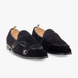 GRIFFIN Men Latex Lined Suede Comfort Insole Monks Shoes-image-94