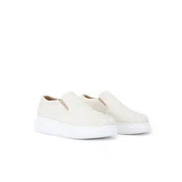 Anaar Women June Baby Classic Embellished Suede Lightweight Flatform Slip-On Sneakers-18