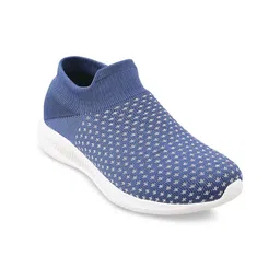 WALKWAY by Metro Women Blue Woven Design Slip-On Sneakers-image-47