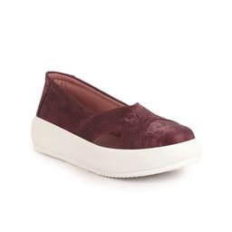 FAUSTO Women Colourblocked Lightweight Slip-On Sneakers-22