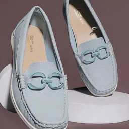 Bata Women Buckle Detailed Loafers-image-48