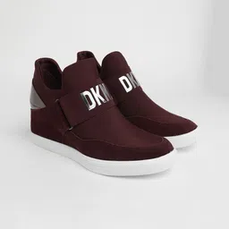 DKNY Women High-Top Suede Slip-On Sneakers-26