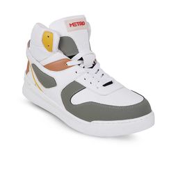 Metro Men Colourblocked Round Toe Mesh Sneakers-picture-14