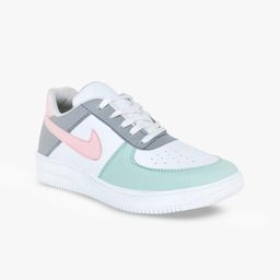 Glitzy Galz Women White Colourblocked Lightweight Sneakers-23