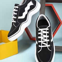Fashion Victim Men Colourblocked Canvas Comfort Insole Contrast Sole Sneakers-15