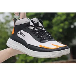 Zixer Men Black Colourblocked Sneakers-picture-23