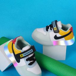 BAESD Kids Colourblocked Lightweight Lighting Sneakers-43