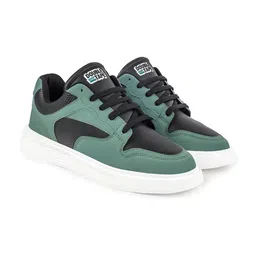 DOUBLE TAPE Men Colourblocked Round Toe Sneakers-image-3