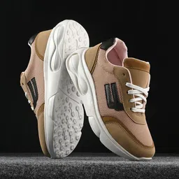 The Roadster Lifestyle Co. Women Beige & White Textured Lightweight Sneakers-49