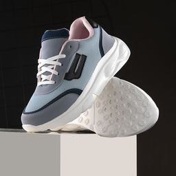 The Roadster Lifestyle Co. Women Blue & Grey Colourblocked Lightweight Lace-Up Sneakers-image-26