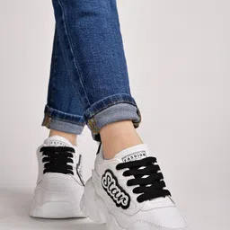 Shoetopia Girls Colourblocked Sneakers-49