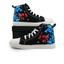 KobSook Women Mid Top Printed Lightweight Canvas Sneakers-44