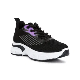 London Rag Women Textured Lug Sole Lace Up Sneakers-41