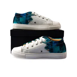 KobSook Women Printed Sweat Absorption Lightweight Abrasion Slip Resistant Canvas Sneakers-53