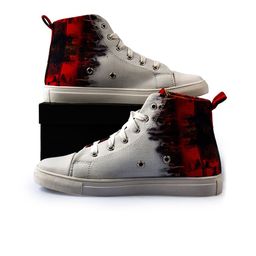 KobSook Women Printed Sweat Absorption Lightweight Abrasion Slip Resistant Canvas Sneakers-image-93