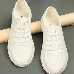 max Men Textured Lace Up Sneakers-picture-2