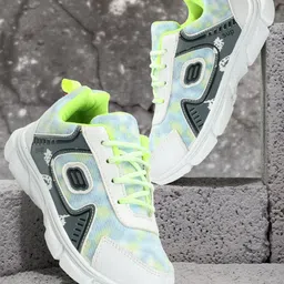 SPRENGE Boys Printed Lace Up Lightweight Mesh Sneakers-picture-42