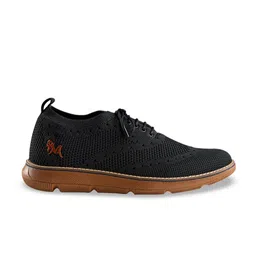 NEEMANS Men Textured Round Toe Lace Up Mesh Sneakers image 5