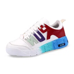 KRAASA Men Printed Contrast Sole Sneakers image 5