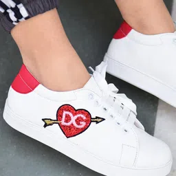 Street Style Store Women White Sneakers-image-82